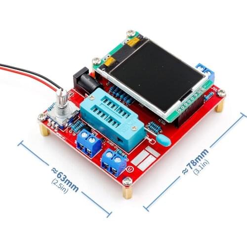 DYKB multi-function TFT LCD GM328 Transistor Tester LCR Diode Capacitance ESR meter PWM Square wave Frequency Signal Generator