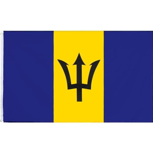 Barbados Flag Yehoy hanging 90*150 cm island country For Decoration