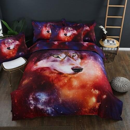 3D Animal-Printed Bedding Set Soft Bed Linens Duvet Cover Adult 2019 Luxury Bed Sheet Quilt Cover Pillowcase 2-3PCS