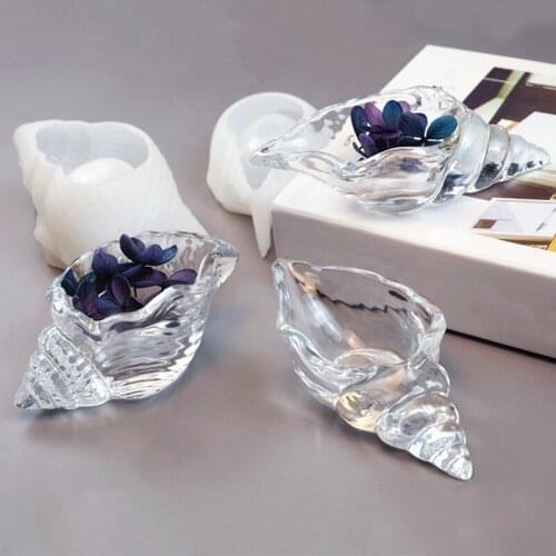 Conch Epoxy Resin Molds Quality Storage Box Silicone Exquisite High Quality Mould Resin Decorative Craft Jewelry Diy Making Mold