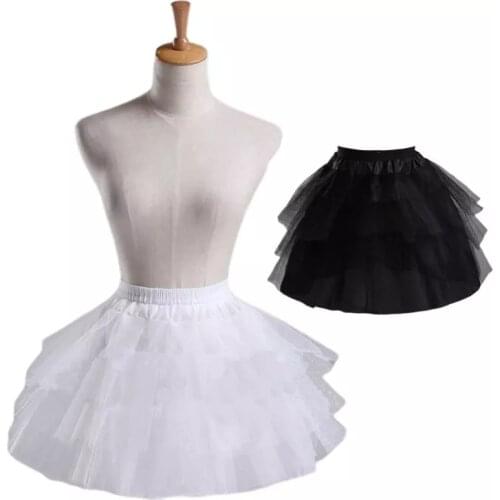 Cosplay Maid Wear Lolita Pettiskirt Short no Hoops Petticoat Girls Ballet Elastic Waistband Puffy tutu Skirt Petticoat 2023
