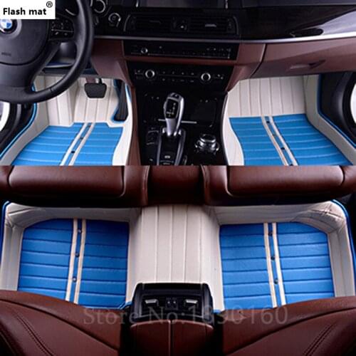 Flash mat car floor mats for BYD F0 F3 F3R G3 G3R L3 F6 G6S6 E6 E6 M6 SURUI SIRUI CUSTOM car accessories carpet cover
