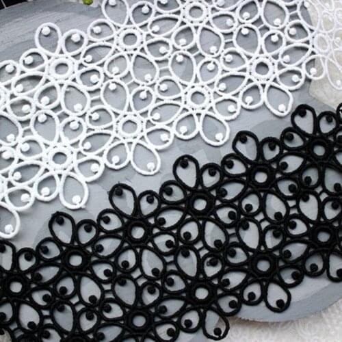 10yards 9.5cm lace fabric ribbon exquisite export garment accessories wedding decoration christmas silk water-soluble lace