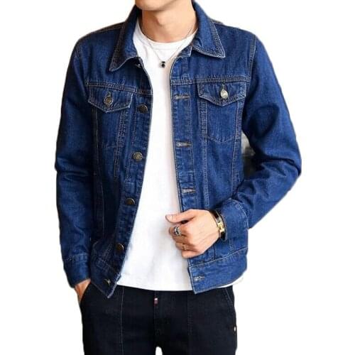 New Jacket Men Fashion Bomber Hip Hop Hole Retro Denim Jackets Male Cowboy Moto Streetwear Casual Slim Fit Jeans Jackets 4XL