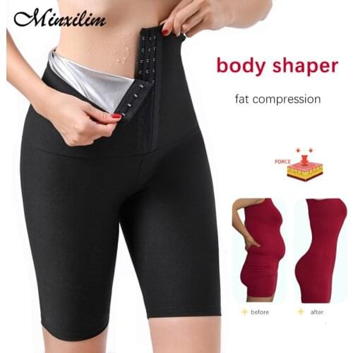 New Sweat Sauna Workout Slimming Leggings Fitness Pants Women Weight Loss Flat Belly Waist Trainer Hot Thermo Shaping Shapewear