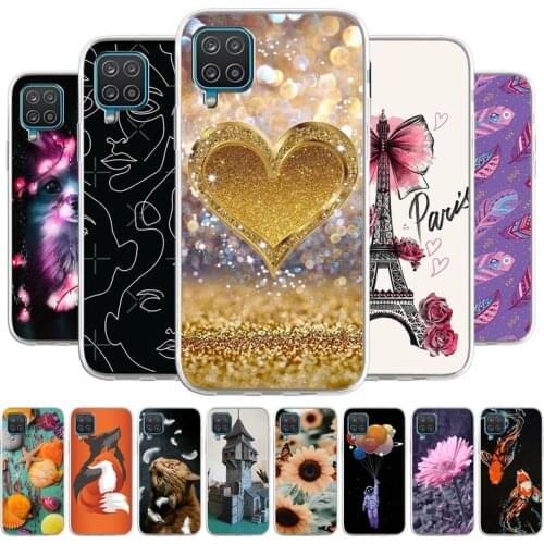 Cartoon Case For Samsung Galaxy A12 Cover For Samsung Galaxy A12 Soft TPU Coque Capa Animal Painted Phone Fundas Bumper