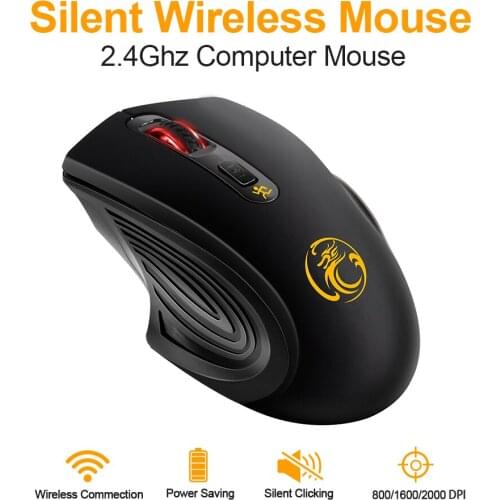 Wireless Mouse USB Computer Mouse Silent Ergonomic Mouse 2000 DPI Optical Mause Gamer Noiseless Mice Wireless For PC Laptop