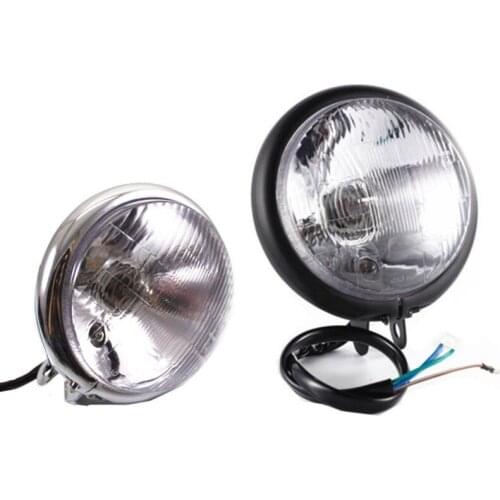 12V Headlights Round Motorcycle Headlight Headlamp For Harley Dyna Fatboy FLTR Honda Kawasaki Suzuki Yamaha Choppers Touring