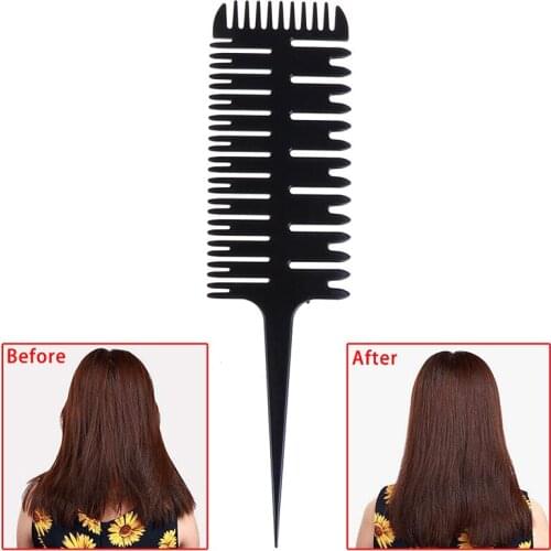 Big Tooth Comb Barber Salon Hair Dyeing Tool Highlighting Comb Brush Salon Pro Fish Bone Design Comb Hair Dyeing Salon Styling