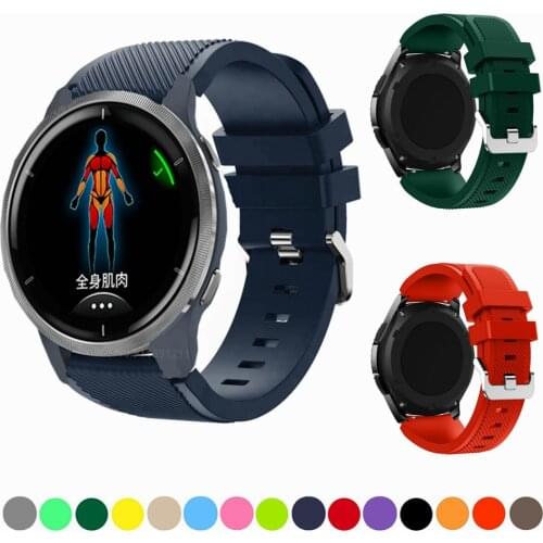 For Garmin Venu 2 / Vivoactive 4 Smart Watch Band Soft Silicone Bracelet 22mm Sport Strap For Huami Amazfit GTR 2 2e Wristband