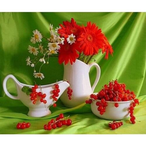 Crafts Square/round Embroidery 5D Cross Stitch Resin Decorative Diy Diamond Painting Flower Full Drill Picture By Numbers Sale