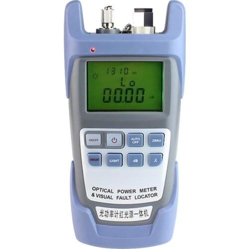 Handheld AUA-9A -70~+10dbm Fiber optical power meter red light machine 10MW Optical Laser Light Source Free shipping