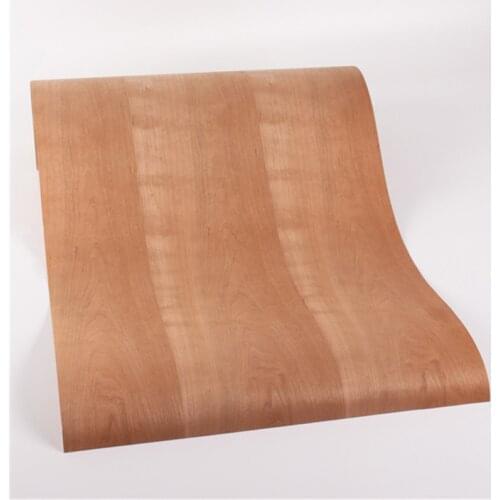 Reconstituted Natural Genuine Cherry Wood Veneer Kraft Paper Backing about 61cm x 2.5m Q/C