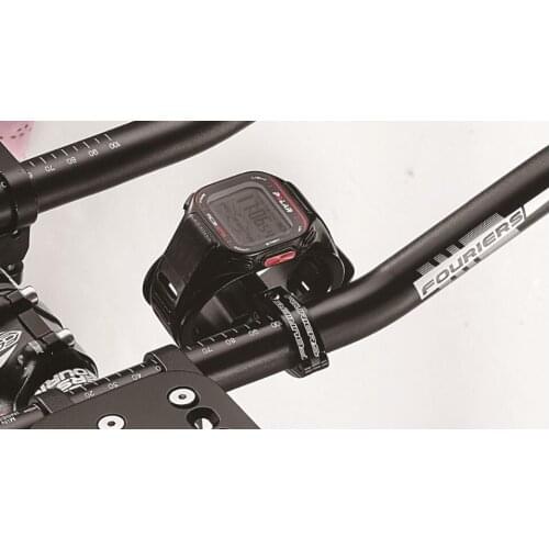 FOURIERS HA-WM001 Anodized Black 22.2mm rest arm Handlebar Computer Mount for sport watch Garmin 410 610 920XT Fenix