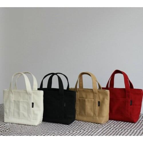 Women Shoulder Bag Small Cotton Canvas Handbag Casual Tote Female Eco Crossbody Bag Cute Messenger Bags 2021