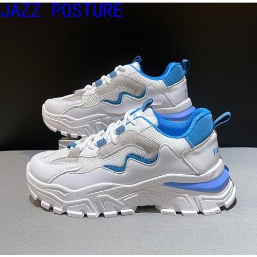 2021 Fall New Womens Platform Lightweight Sneakers Orange Casual Vulcanized Breathable Sneakers shoes women w261