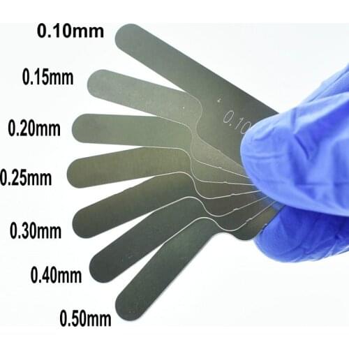 Dental Interproximal Reduction (IPR) Gauge Measure tool Interdental ruler Tooth Gap Stainless Steel Reciprocating IPR System