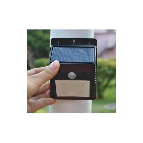 10pcs/lot New Design Solar 4LED PIR Motion Sensor Light Induction Lamp Waterproof Outdoor