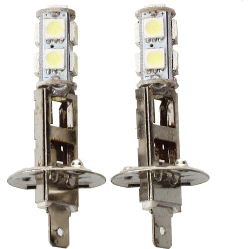 2 PCS H1 9 SMD LED Spot Fog Lamp Car Bulb Light 12V 1.2W