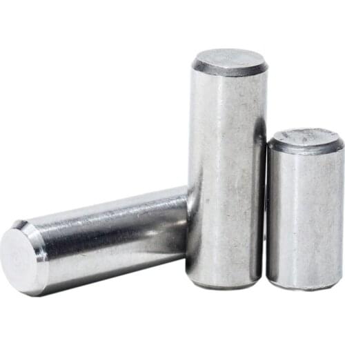 20pcs M4 stainless steel cylindrical pin positioning pins fixed solid home decoration 15mm-25mm length