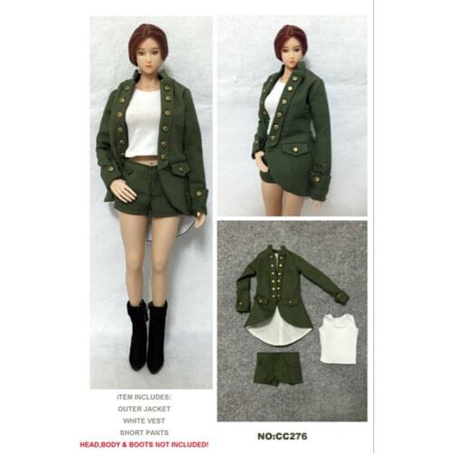 CC276 1/6 Scale Female Army Style Series Suit Model for 12"