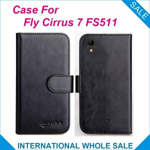 Hot!2016 Fly Cirrus 7 FS511 Case,6 Colors High Quality Leather Exclusive Case For Fly Cirrus 7 (FS511) Protective Cover Tracking