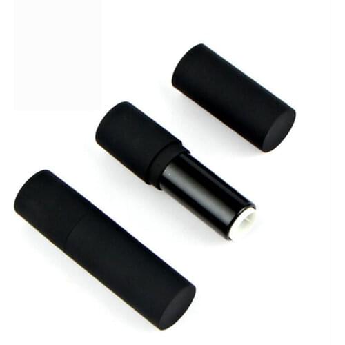 12.1mm 50pcs/lot Black Lip Gloss Tube Personality Fashion Make Up Tool Lipstick Tube Empty Refillable Lip Balm Container Gift