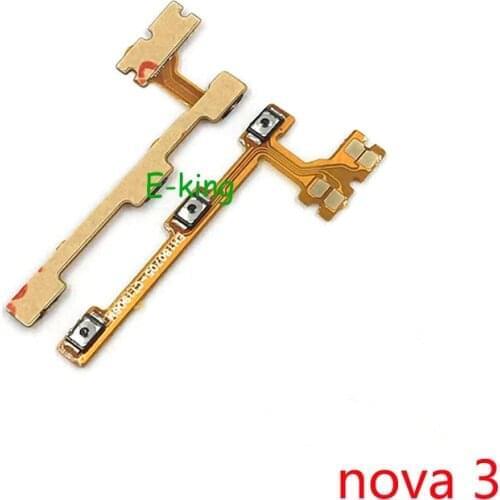 For Huawei Nova 3 Power On Off Volume Up Down Switch Side Button Key Flex Cable Replacement Parts