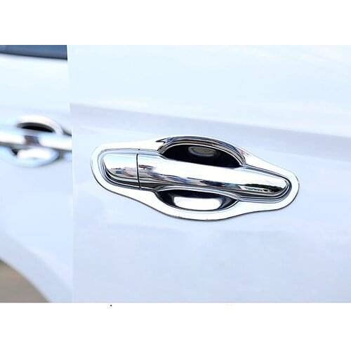 For Hyundai ix25 Creta 2015 2016 2017 2018 2019 Chromium Styling Exterior Door Handle Cover Moulding Bezel Chrome Car Sticker