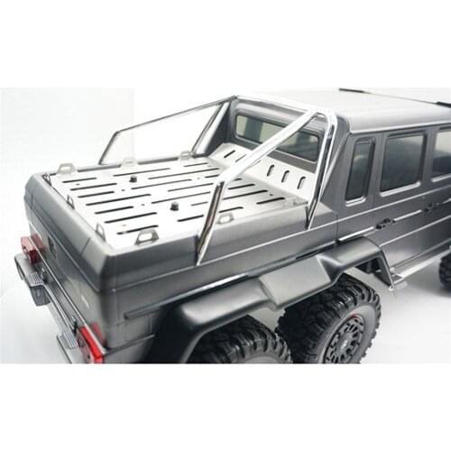 For TRAXXAS TRX6 G63 6X6 RC Car Upgrade Parts Stainless Steel Trunk Plate