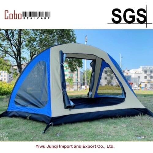 4 Persons double Inflatable Waterproof Family Air Tent 4 Persons Inflatable Outdoor Tent with air TPU tube & Bag