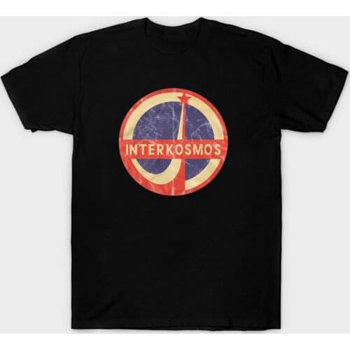 Russian Space Agency Soviet Union Interkosmos UDSSR DDR T-Shirt. Summer Cotton O-Neck Short Sleeve Mens T Shirt New S-3XL