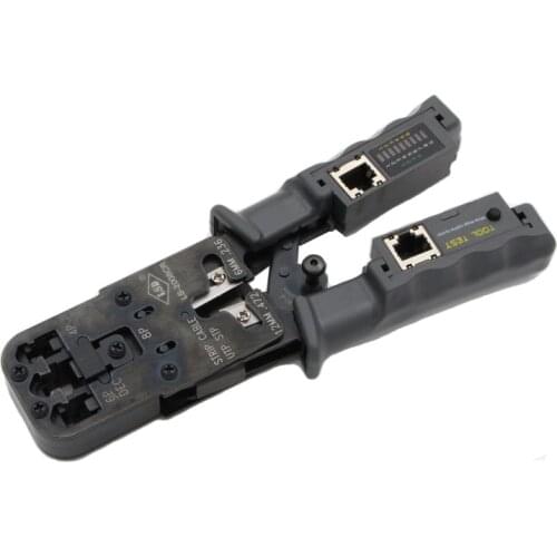 Network Test crimping tool for UTP and STP cables RJ45 8P8C,RJ12,RJ11 multifunction tool with cutting and stripping