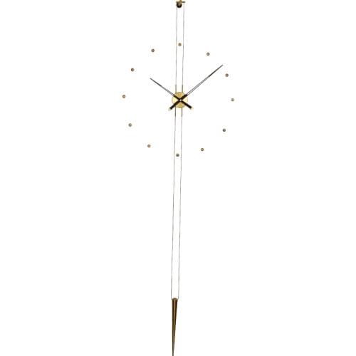 Spain Luxury Wall Clock Modern Design Silent Wall Watch Nordic Large Clocks Wall Home Decor Living Room Pure Copper Decoration