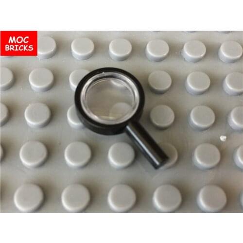 50pcs/lot MOC Bricks DIY Tools Magnifying Glass Accessory For figure fit with 30152 Building Blocks Assembled Toys kids gifts