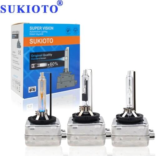 SUKIOTO Original Xenon D1S D2S D3S D4S HID XENON Bulb 3000K 4300K 5000K 6000K 8000K 35W Car headlight bulbs Xenon Globe Lamps