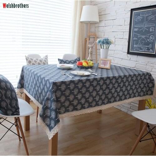 Fashion cotton linen tablecloth fabric small fresh table cloth coffee table cloth tablecloth Christmas table table cloth One