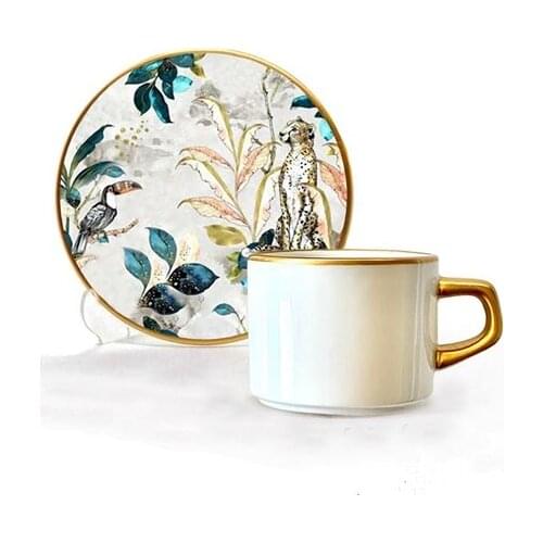 Asaf Tea Cup Set 12 Pieces Jungle