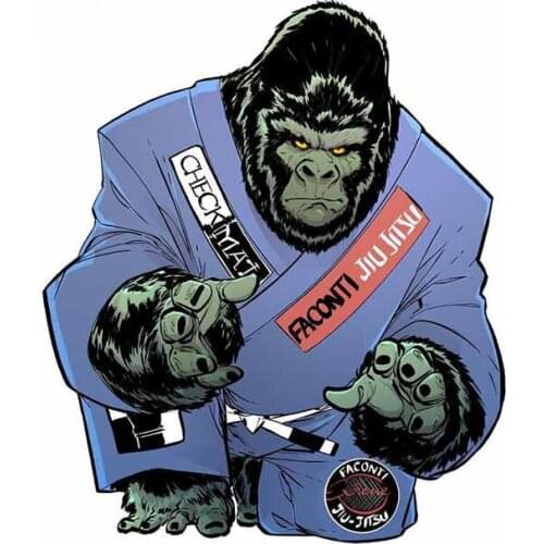 LLY-1007 Personality Car Stickers Gorilla Art Modeling Decal PVC Auto Fine Window Decal Waterproof Custom Decals Decor