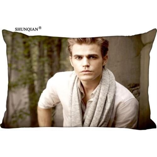 Custom Paul Wesley Pillowcase Zippered Rectangle Pillow Cover Cases Size 45X35cm,40x60cm,45X75cm,50X75cm(Two sides)