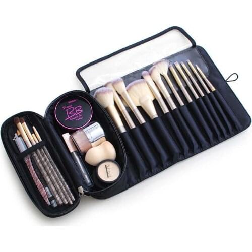 New Makeup Brush Bag Travel Organizer Cosmetic bag Multifunction Make Up Brushes Protector Coffin Makeup Tools Rolling Pouch