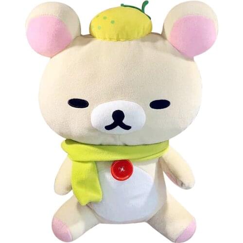 New Cute Rilakkuma Fruit Series Korilakkuma Cos lemon Big Plush Stuffed Animals Toys Dolls Baby Kids Girls Children Gifts