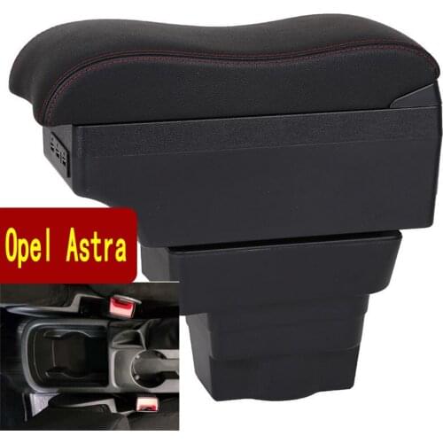For Opel Astra gtc Armrest box central Store content Astra armrest box with cup holder ashtray with USB interface 2012