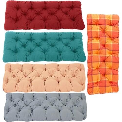 120x50cm Outdoor Garden Bench Terrace Comfotable Cushion 2 Seat Sponge Bench Cushion Home Decor Furniture Swing Cushion#23