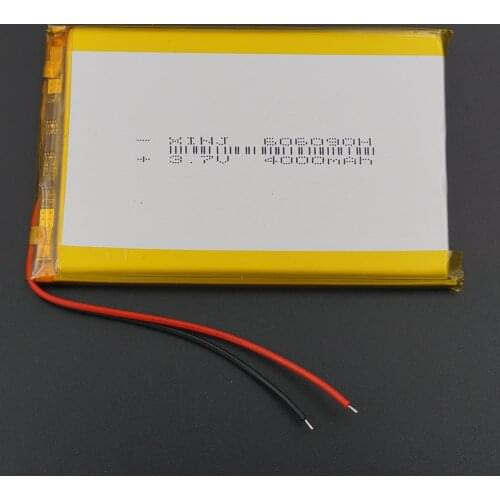 XINJ 3.7V 4000mAh Lithium Polymer Rechargeable LiPo Battery 606090 For PSP PS5 GPS PDA MID PSP Phone PDF Power bank Portable DVD