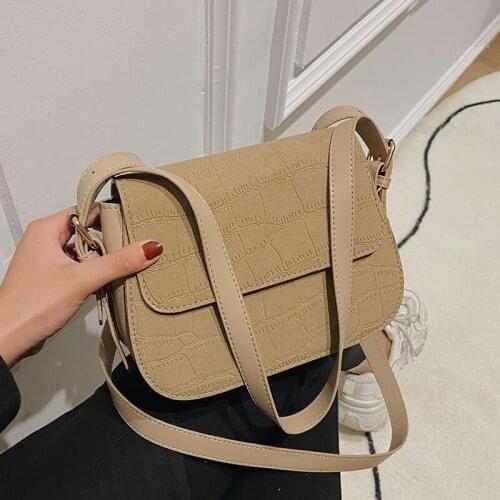 Casual Pu Leather Women Shoulder Messenger Bags Fashion Ladies Small Saddle Crossbody Bags for Women Designer Female Handbags