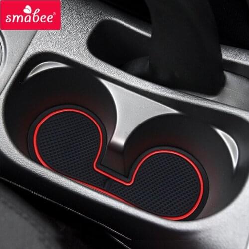 Smabee car Gate slot mats For Mitsubishi ASX 2011 - 2018 RVR Outlander Sport Interior Accessories Door Groove Mat 15