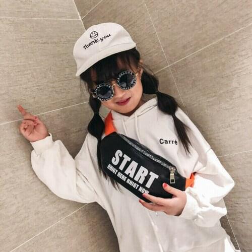 Little Kids Boys Chest Bag Letter Printed Zippers Sports Cross Body Bag Girls Adjustable Straps Lightweight Childrens Chest Bag