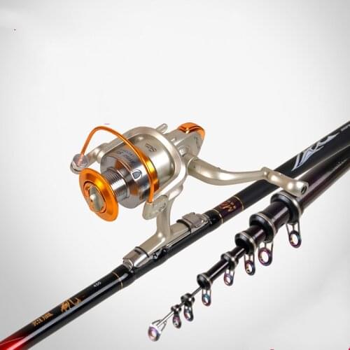 2.7m-6.3m Sea Pole Carbon Telescopic Fishing Rod 4# Rock Fishing Olta Pesca Spinning Canne a Peche Long Sections Wedkarstwo Olta