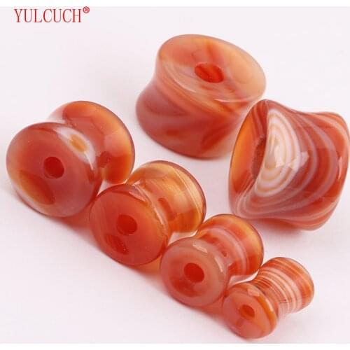 YULUCH Natural Stone Jewelry National Style Big Ears Punk Ear Expansion Personality Jewelry Party Elegant Woman Neutral Jewelry